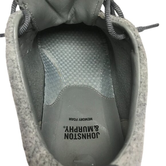 Johnston & Murphy Gray Wool Sneakers Memory Foam Insole Mens 10.5M - Picture 9 of 11
